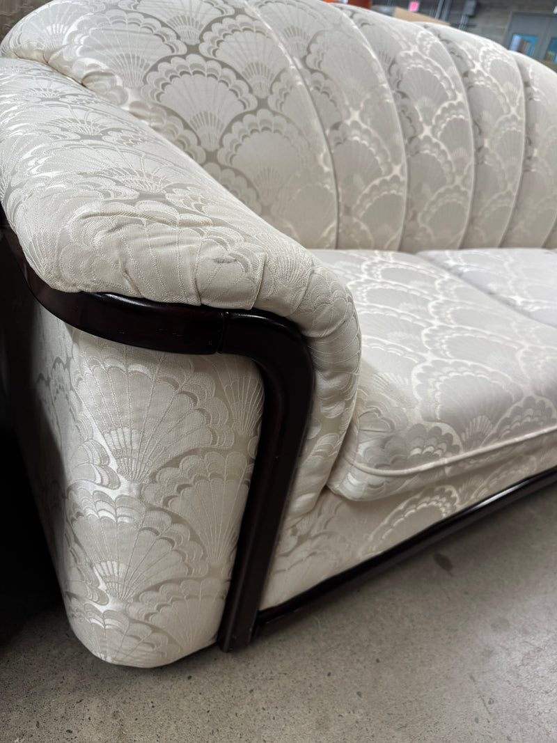 90"W Off-white 3-Seater Sofa