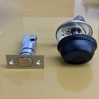 Cylinder Deadbolt B60L in Matte Black 622 and Satin Chrome 619