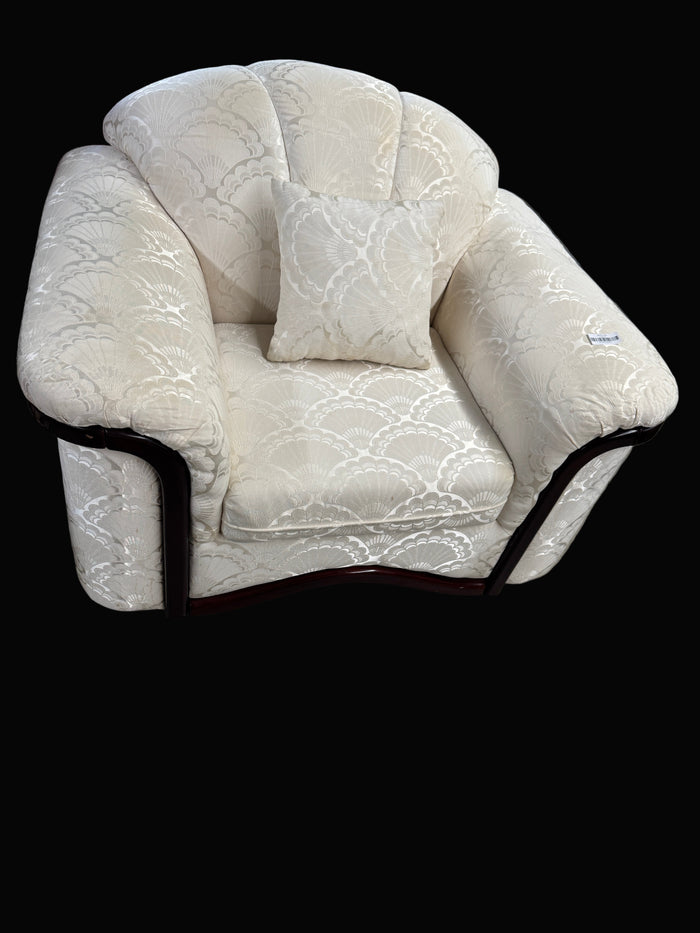 46"W Off-white Chair