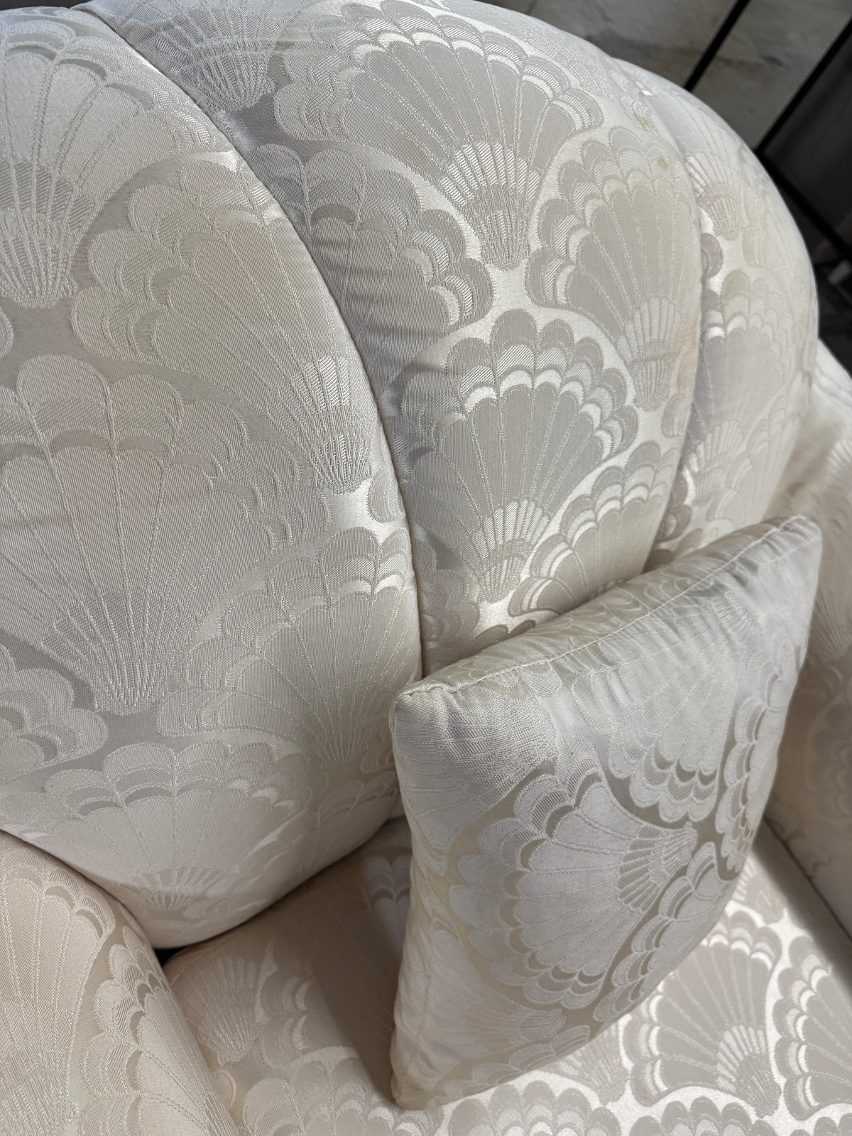 46"W Off-white Chair