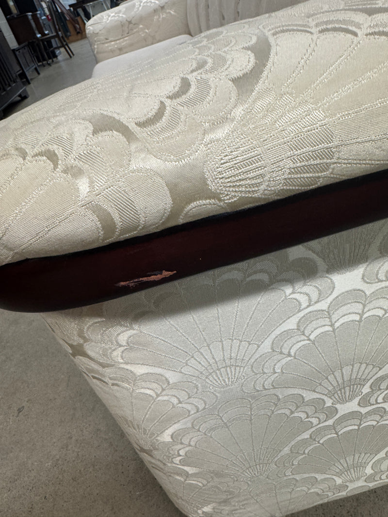 90"W Off-white 3-Seater Sofa