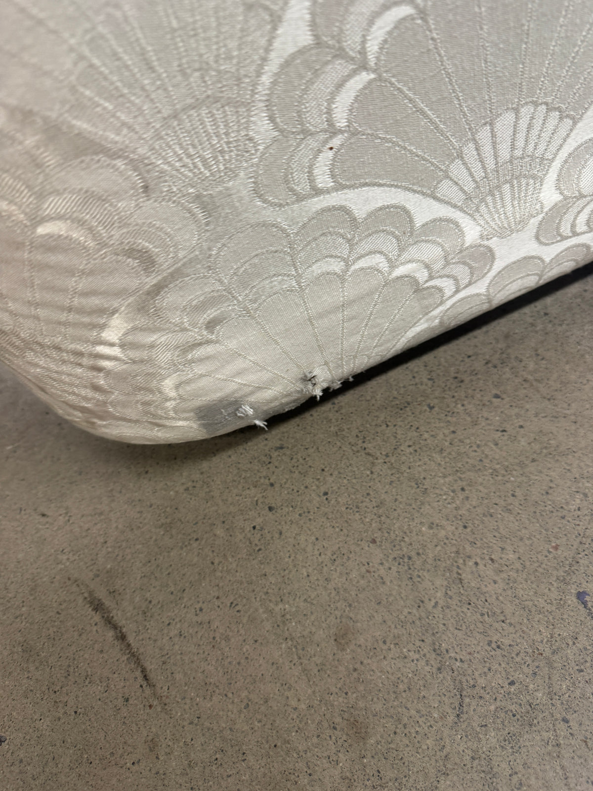 90"W Off-white 3-Seater Sofa