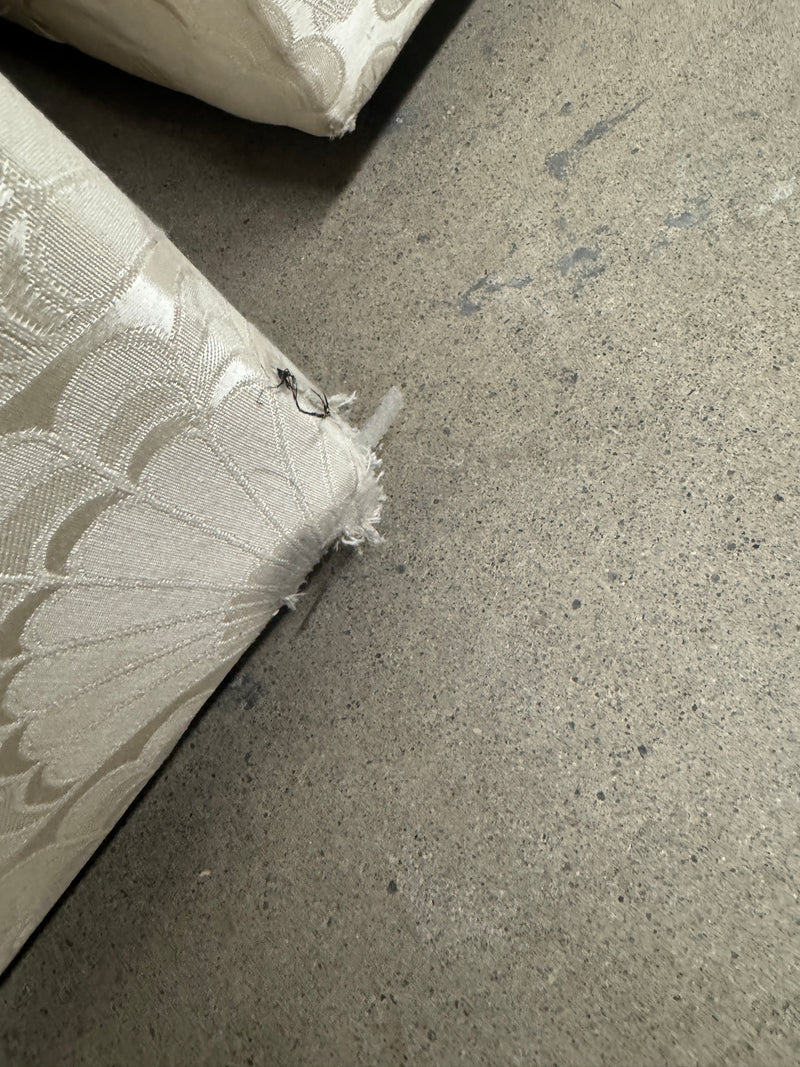 90"W Off-white 3-Seater Sofa