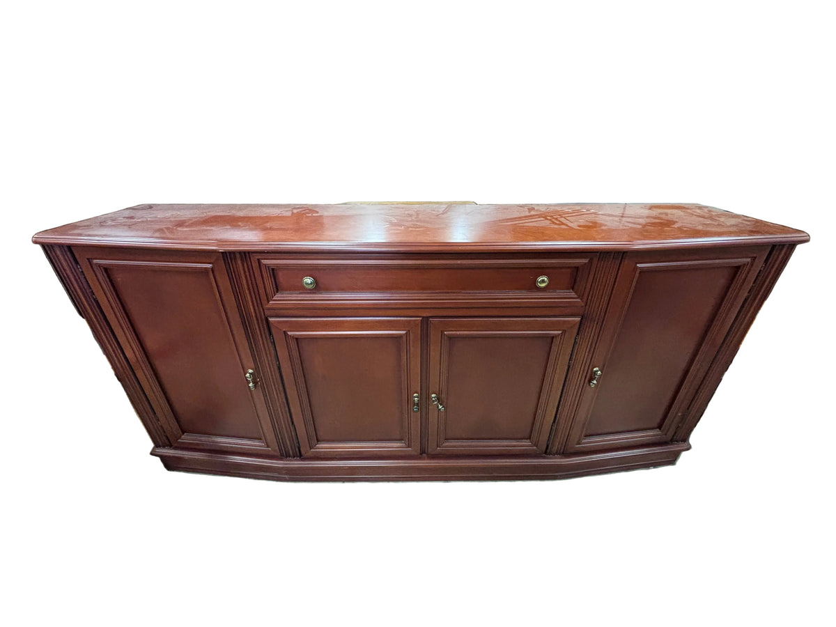 Traditional-Style Cherry-Finish Wooden Sideboard