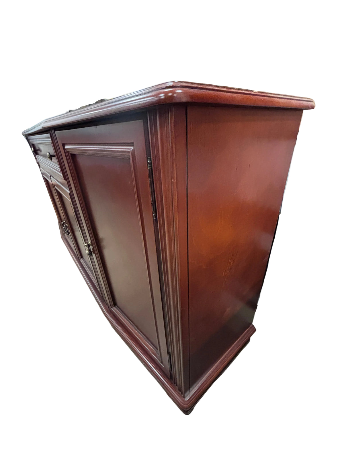 Traditional-Style Cherry-Finish Wooden Sideboard