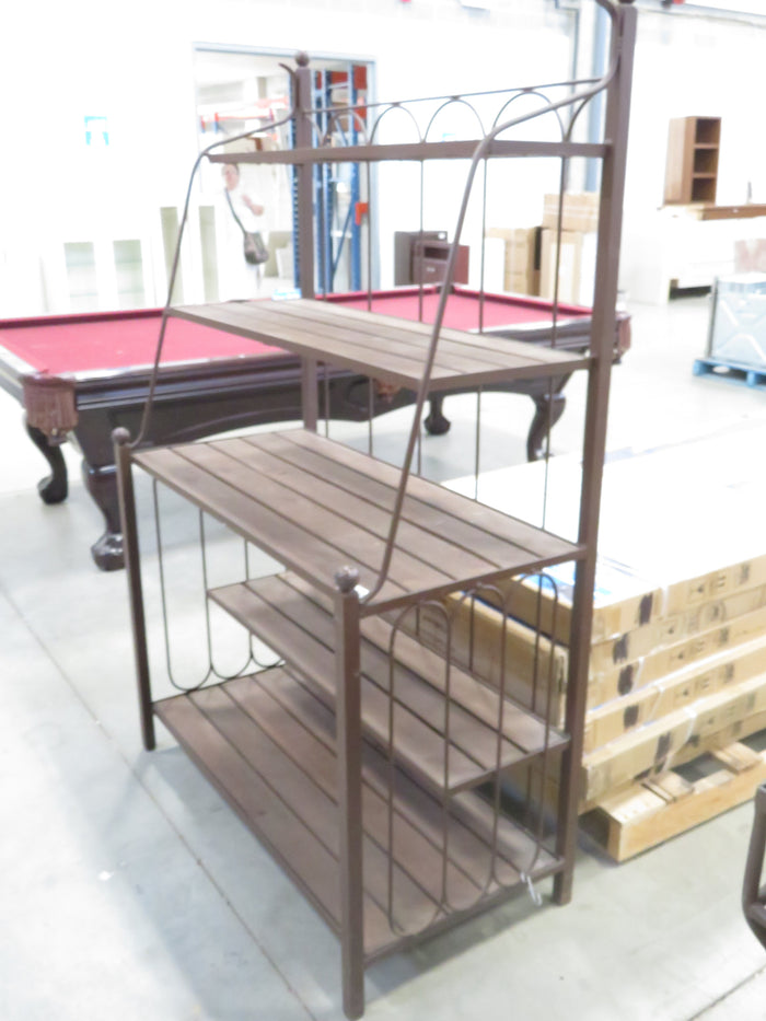 42"W Wrought Iron Shelf Rack