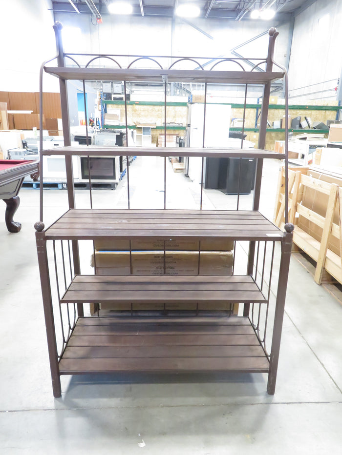 42"W Wrought Iron Shelf Rack