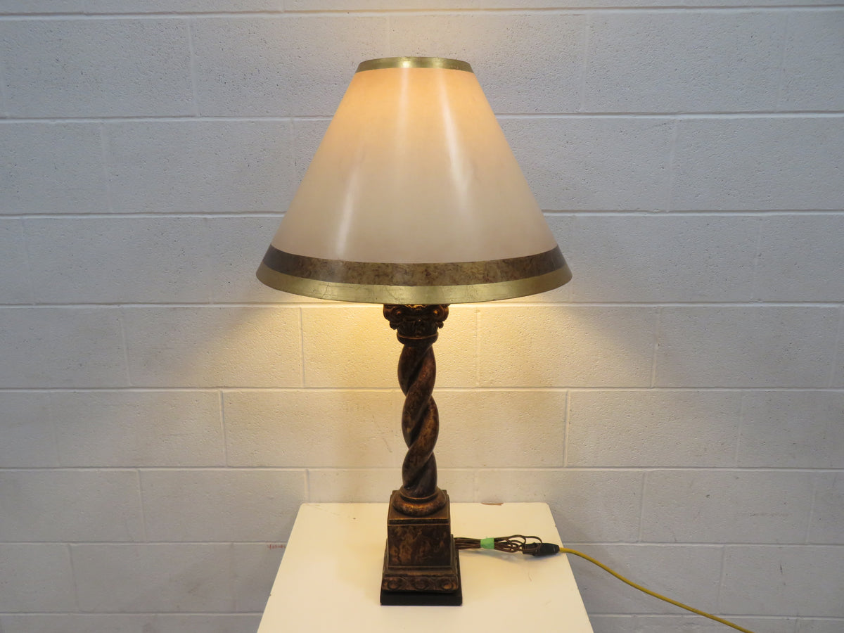 Antique Table Lamp with Empire Style Shade