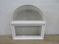 45"H x 42"W Fixed Wooden Frame Window with White Vinyl Exterior