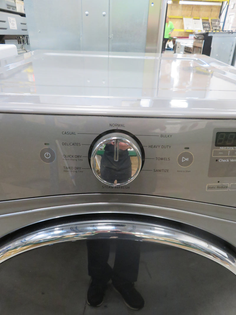 27"W Front Load Gas Dryer - Gray