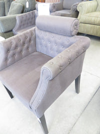 26"W Modern Armchair in Gray