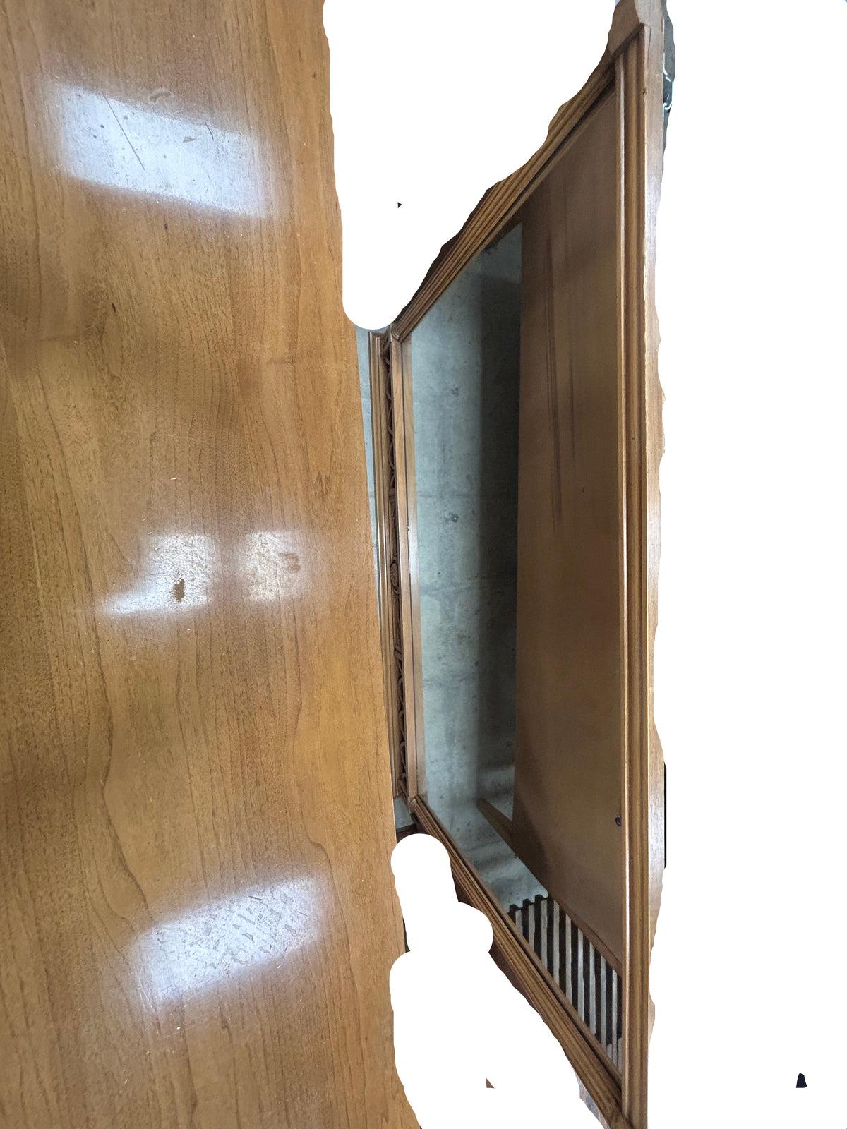 Vintage Light Oak Dresser w Mirror