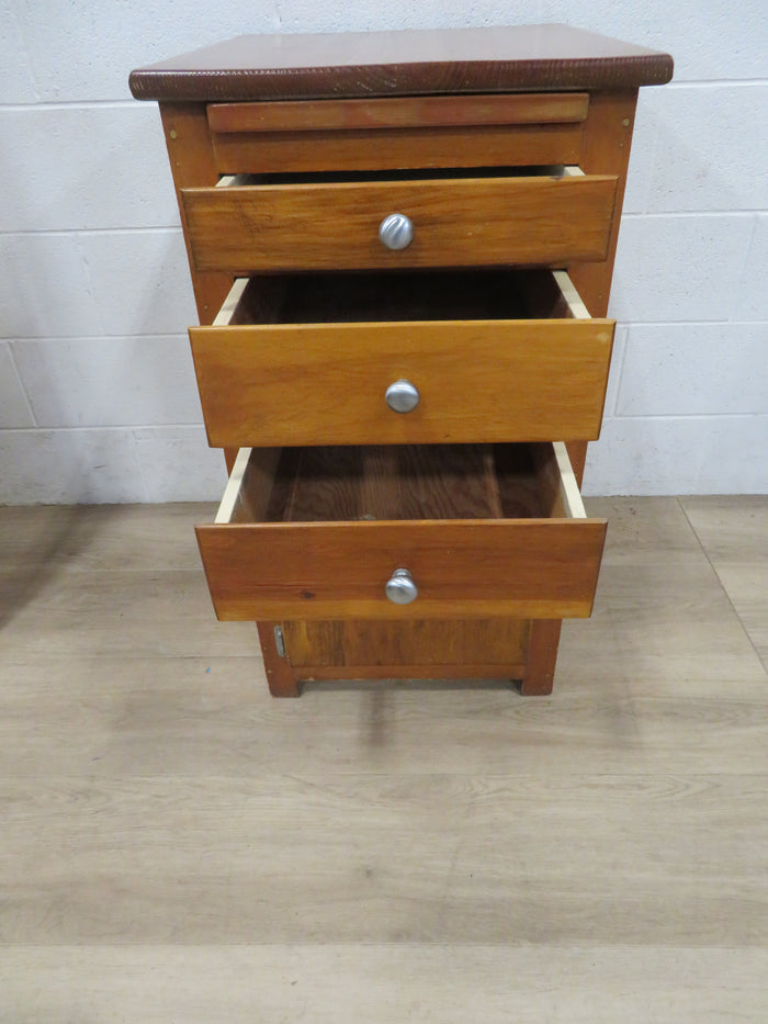 Small Kitchen Cabinet with Three Drawers