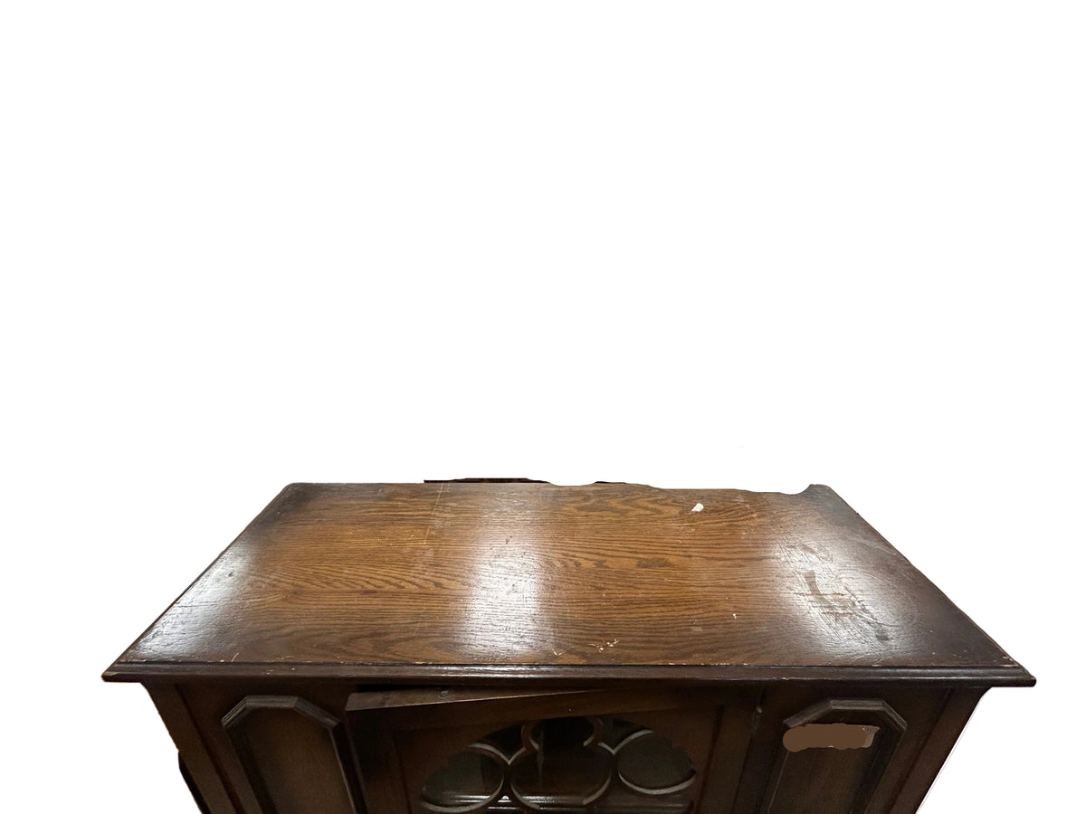 Vintage Walnut Radio Cabinet