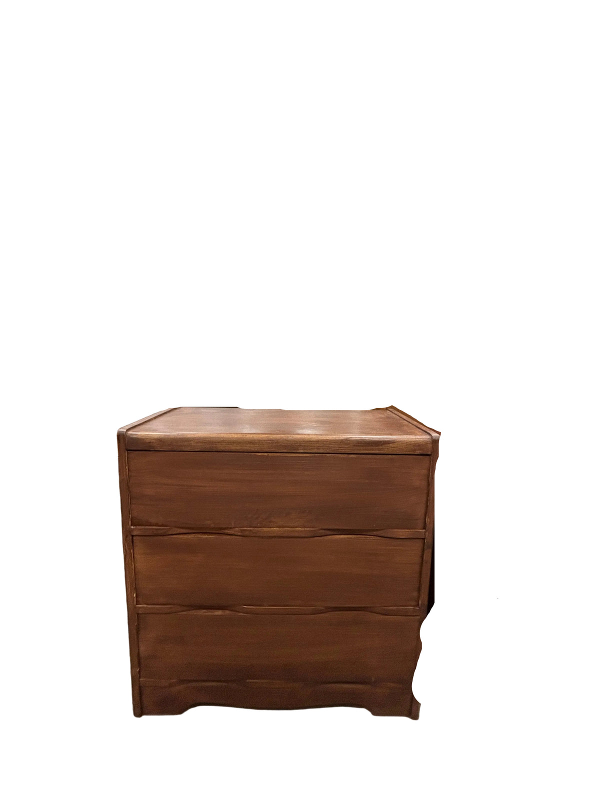 Vintage Walnut 3-Drawer Chest