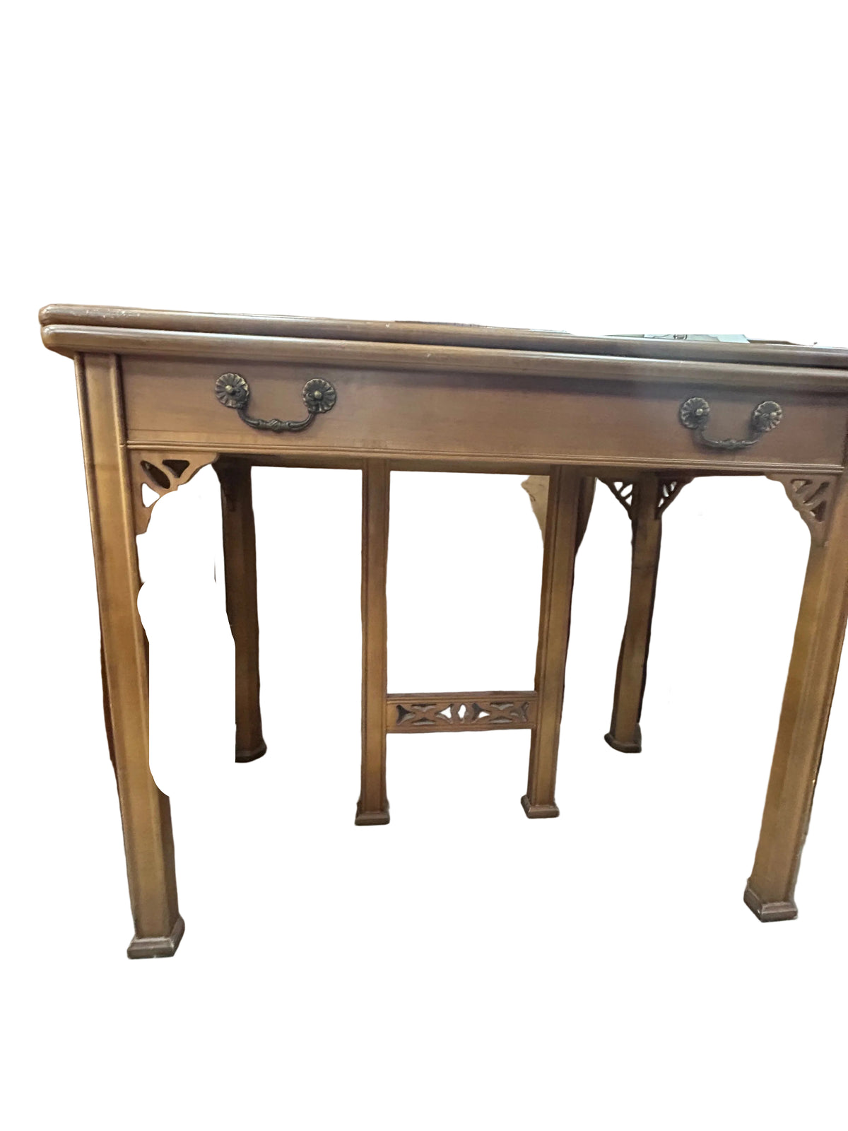 Brown Writing Desk - Expands into Dining Table
