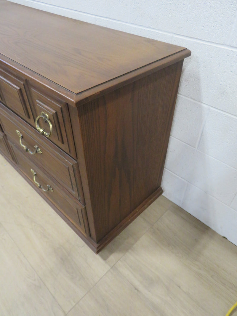 Wood 9-Drawer Dresser