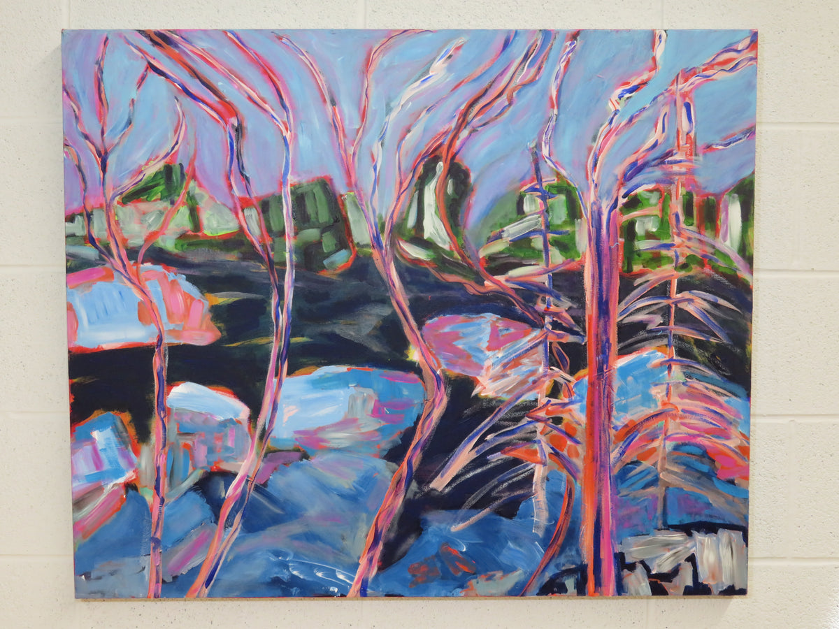 36' W Acrylic Wall Art On Canvas