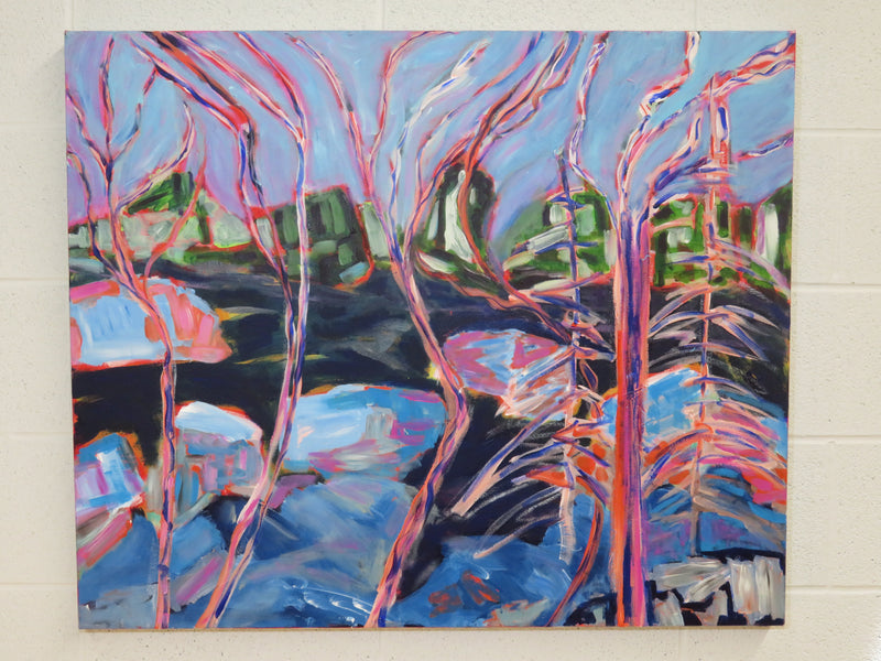 36' W Acrylic Wall Art On Canvas