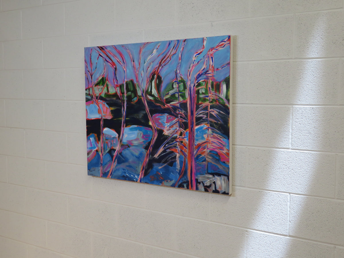 36' W Acrylic Wall Art On Canvas