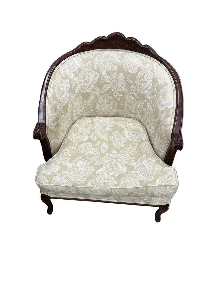 Vintage Patterned Accent Chair