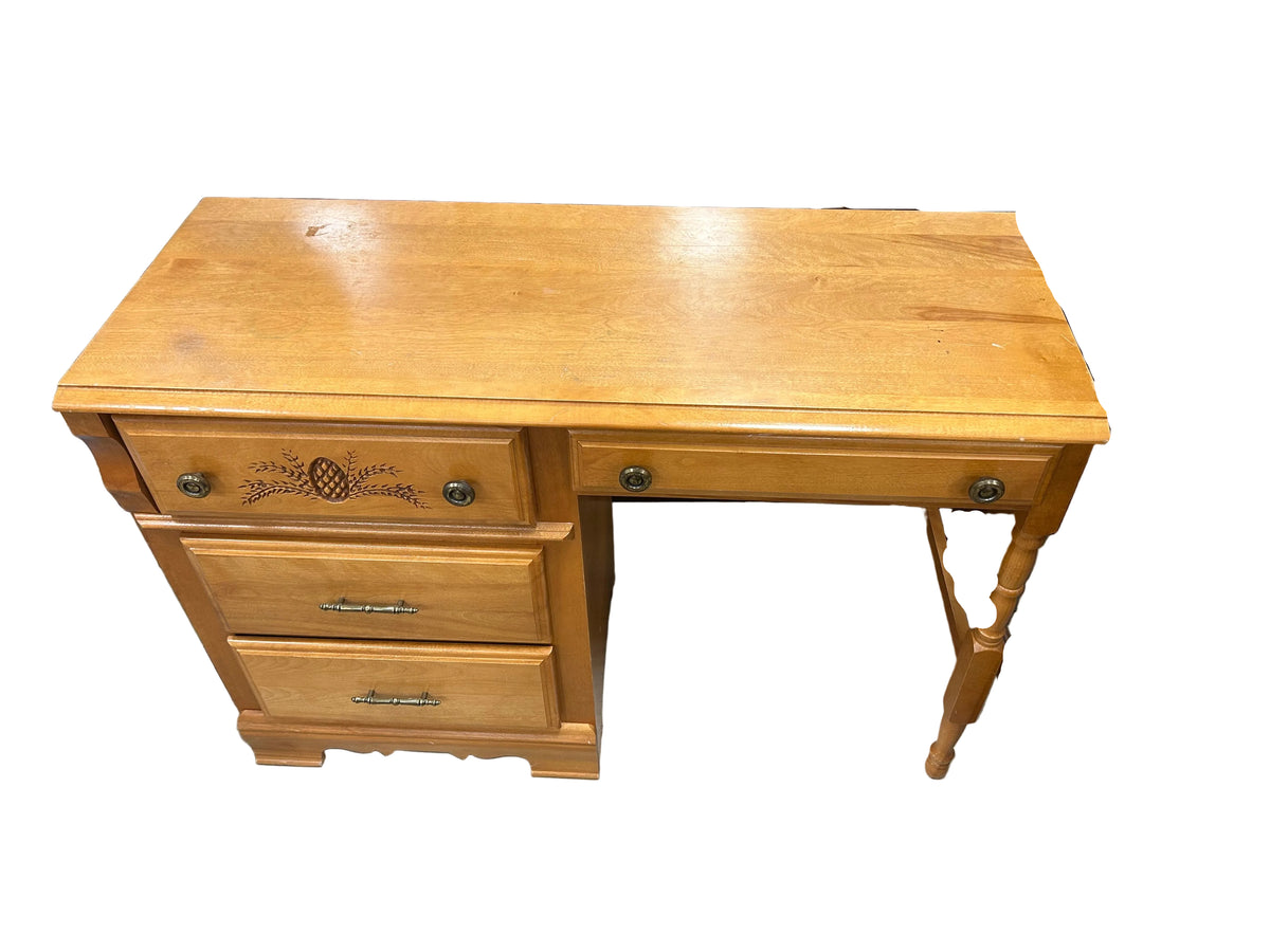 Vintage Maple Wood Writing Desk
