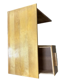 Pinewood Single Desk w 3-Drawer Storage