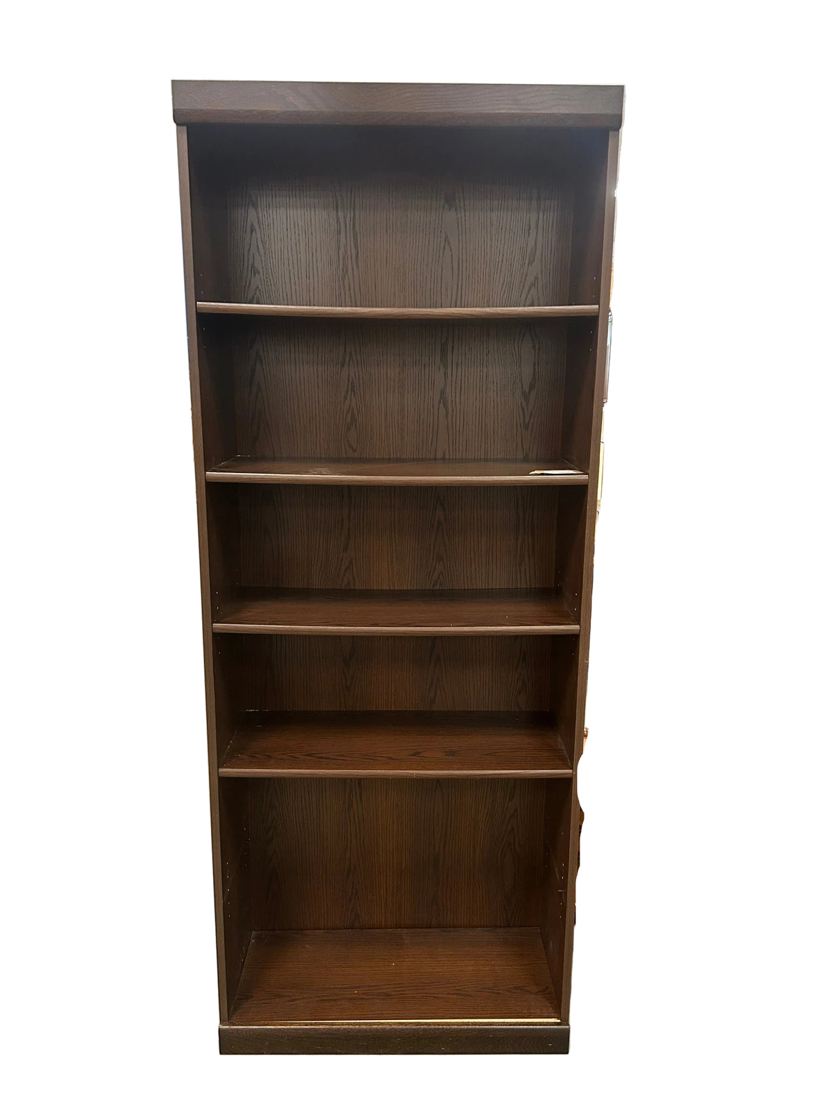 Dark Brown 5-Shelf Bookcase
