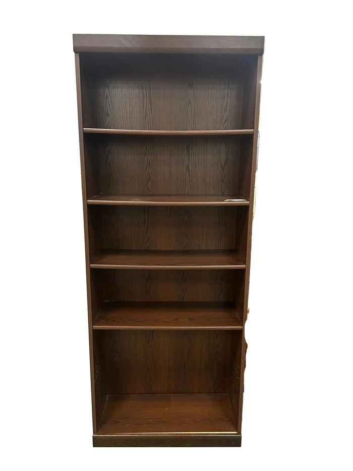 Dark Brown 5-Shelf Bookcase