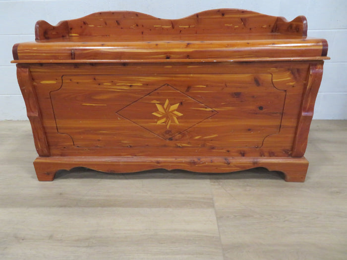 Knotty Pine Cedar Lined Chest Bench
