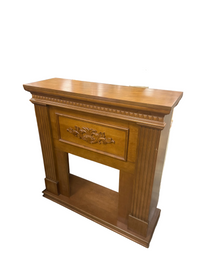 Caramel Brown Fireplace Mantel