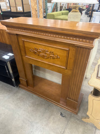 Caramel Brown Fireplace Mantel