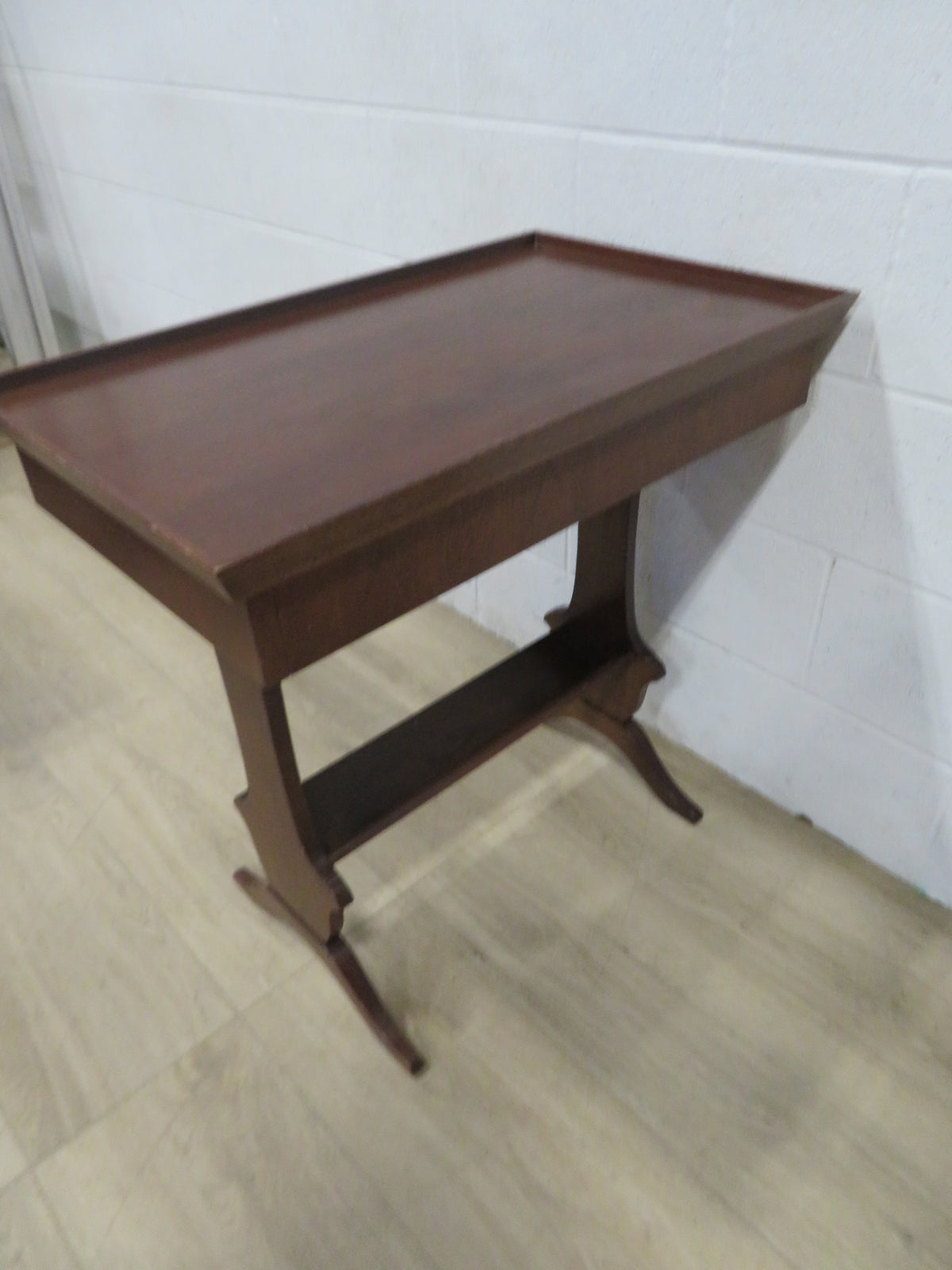 Wooden End Table with Single Drawer