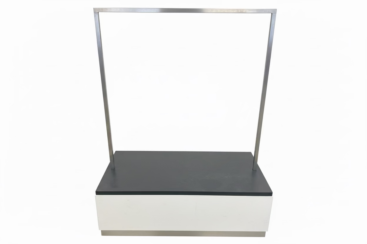 Modern Display Counter with Metal Frame