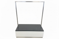 Modern Display Counter with Metal Frame