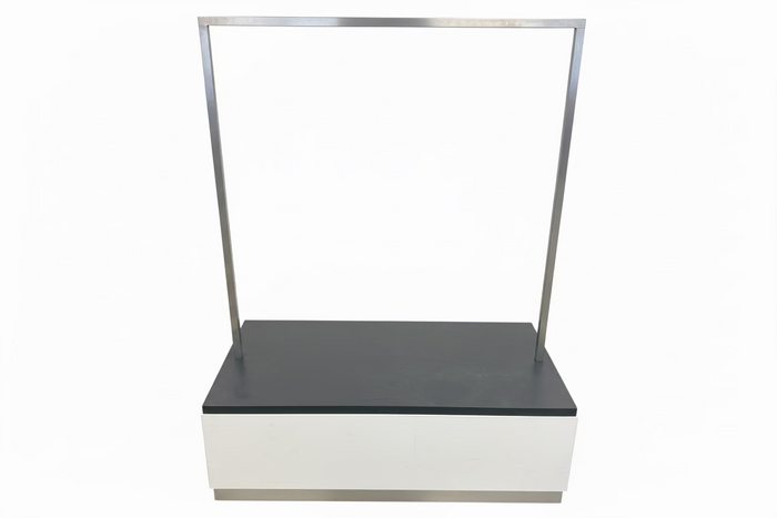 Modern Display Counter with Metal Frame