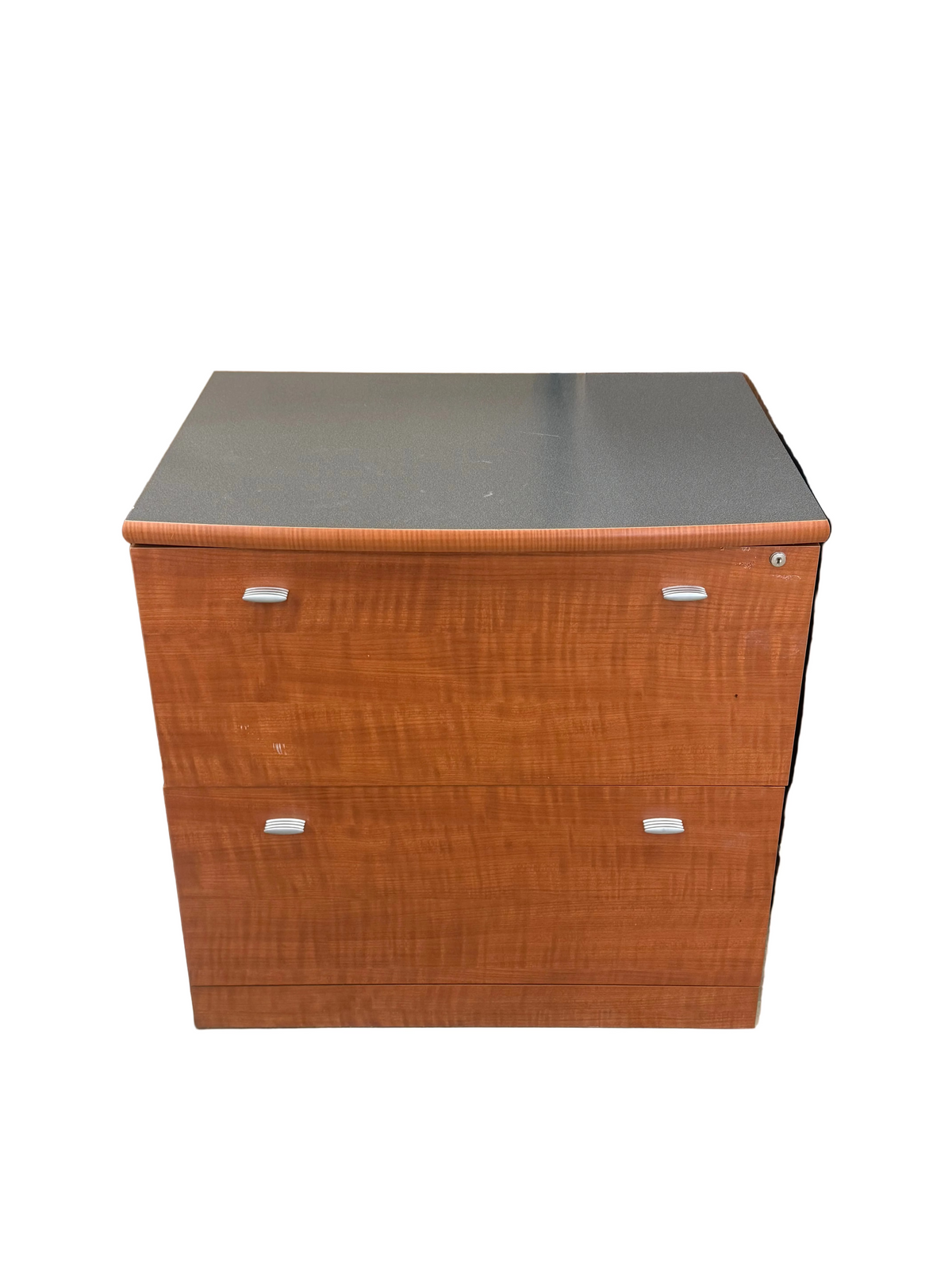 Warm Cherry Wood Lateral File Cabinet