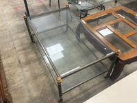 Vintage Two-Tier Brass Coffee Table