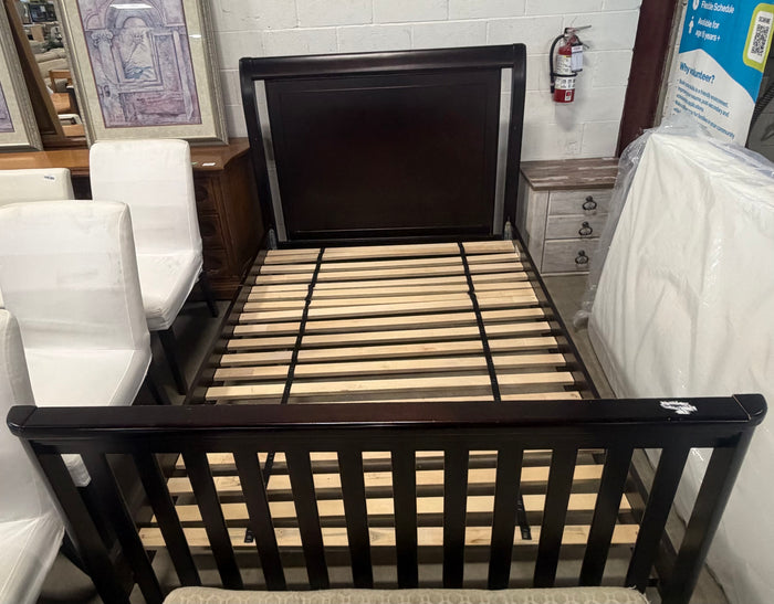 Double Bed Frame with Wooden Slats