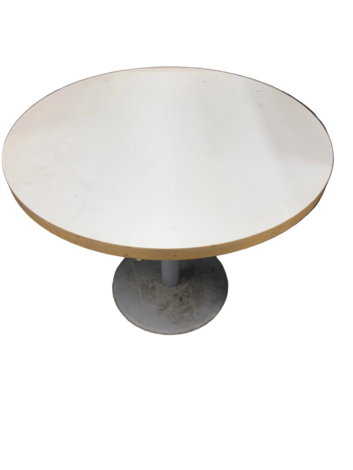 White Round Accent Table
