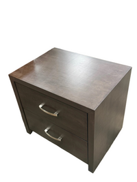 Contemporary Brown Wooden Nightstand