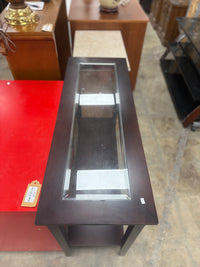 Dark Espresso Wood Console Table