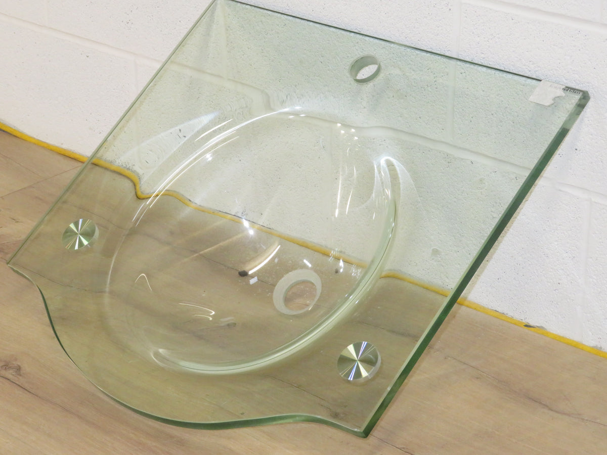 24"W Tempered Glass Sink