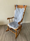 Wooden Rocking Chair With Cushions