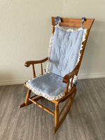 Wooden Rocking Chair With Cushions