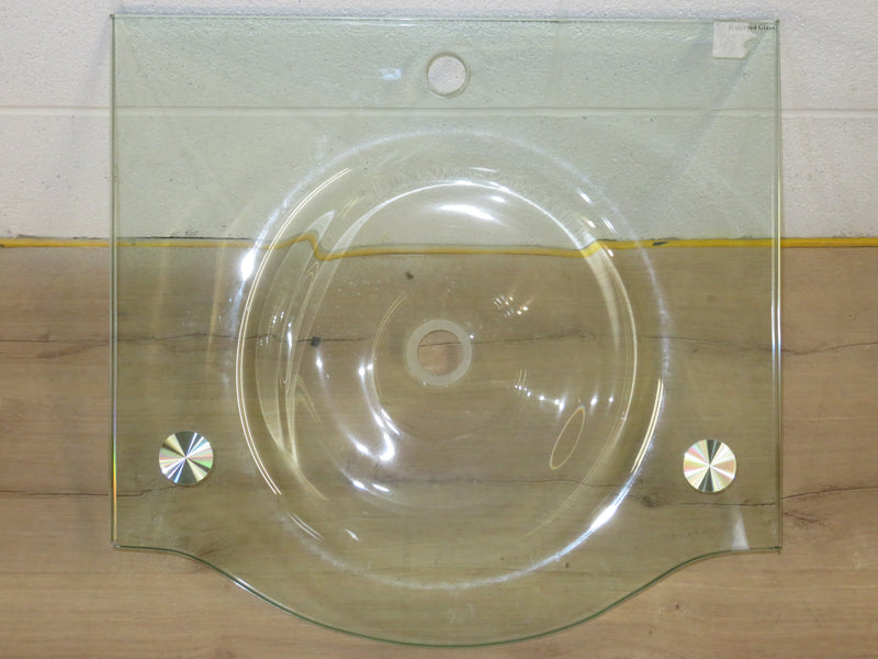 24"W Tempered Glass Sink