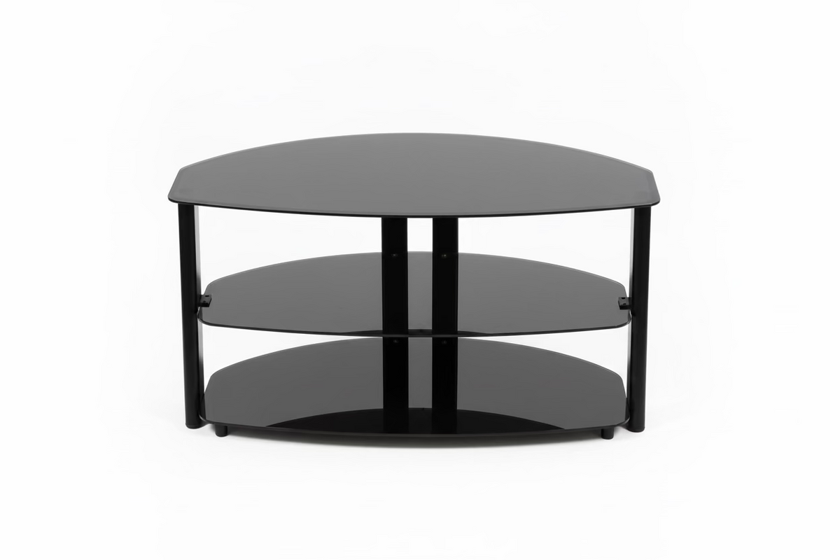 Black 3-Tiered Entertainment Console