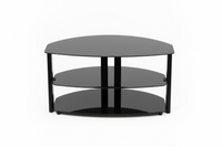 Black 3-Tiered Entertainment Console