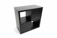 Black-Brown Cube Shelving Unit