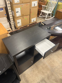 Black-Brown Cube Shelving Unit